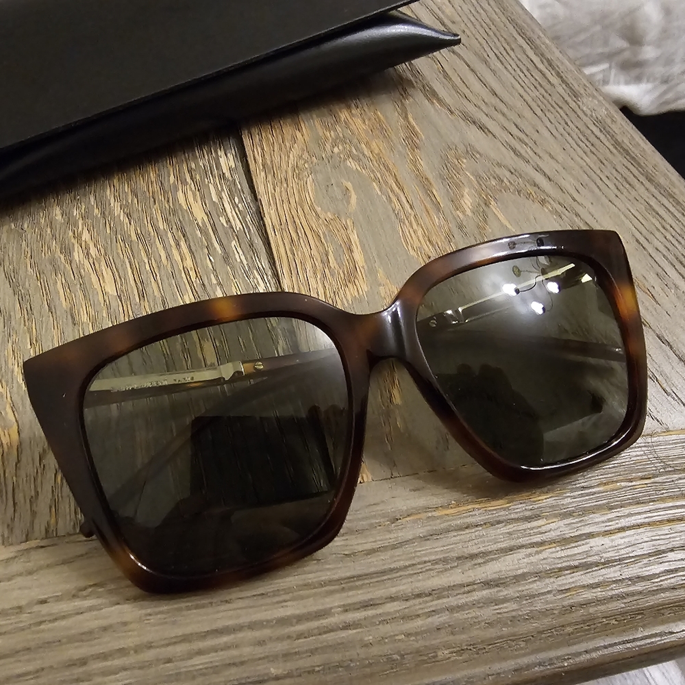 Saint Laurent 56mm Cat Eye Sunglasses HAVANA